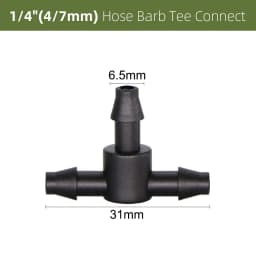 10-1000PCS Garden Water Connector Drip Irrigation for 1/4'' Tubing Hose Accessories Joint Barbed Tees Cross Eng Plug Adaptors
