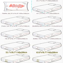 Kuup Polyester 3pcs Solid Color Queen Size Bedding Set - Fitted Sheet & Pillowcases with Elastic Band Mattress Cover