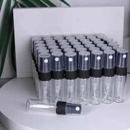 50/batch 3ml High Quality Clear Glass Perfume Bottle Ultra Fine Mist Moisturizing Spray Bottle Mini Cologne Perfume Bottle