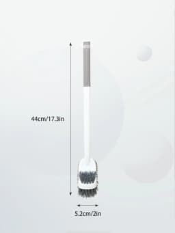 Long Handled Toilet Brush Suction Cup Type Hole Free Wall Mounted Double-Sided Elbow No Dead Corners Cleaning Squatting Sink