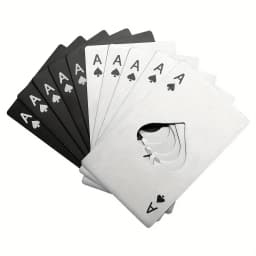 10pcs Poker Card Bottle Opener Ace of Spades Bottle Opener for Wallet and Pocket Metal Beer Opener Wedding Favors for Guests