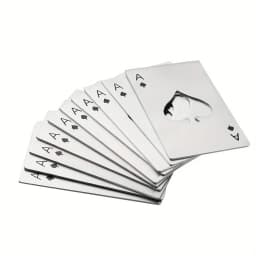 10pcs Poker Card Bottle Opener Ace of Spades Bottle Opener for Wallet and Pocket Metal Beer Opener Wedding Favors for Guests