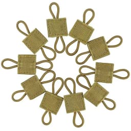 10pcs MOLLE Elastic Nylon Webbing Ribbon Buckle Outdoor Hiking Hunting Backpack Vest PTT Antenna Stick Pipe Binding Retainer