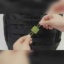 10pcs MOLLE Elastic Nylon Webbing Ribbon Buckle Outdoor Hiking Hunting Backpack Vest PTT Antenna Stick Pipe Binding Retainer