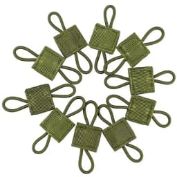 10pcs MOLLE Elastic Nylon Webbing Ribbon Buckle Outdoor Hiking Hunting Backpack Vest PTT Antenna Stick Pipe Binding Retainer