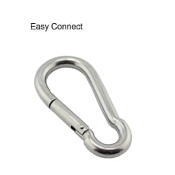 Carabiner Hook Marine Stainless Steel 50mm 60mm 70mm 80mm Length Large Heavy Duty Stainles Carabiner