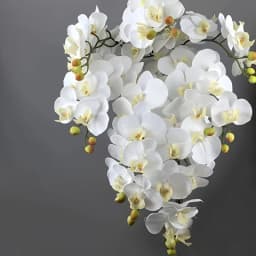 2Pcs 9-Head Flowers 38inch Artificial Butterfly Orchid Bouquet Artificial Flowers for Wedding Decoration Home Garden Room Decor