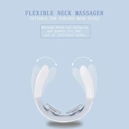 F2 Rechargeable Neck Massager Portable Neck Massage Device with Vibration for Shoulder Muscle Relaxation Home Office Use