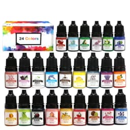 A Set Ink Alcohol Resin Pigment Sleeve Candle Dye Pigment Liquid Colorant Dye Ink Diffusion For UV Epoxy DIY Jewelry Handicrafts