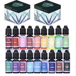 A Set Ink Alcohol Resin Pigment Sleeve Candle Dye Pigment Liquid Colorant Dye Ink Diffusion For UV Epoxy DIY Jewelry Handicrafts