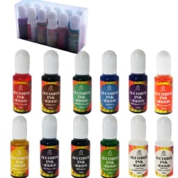 A Set Ink Alcohol Resin Pigment Sleeve Candle Dye Pigment Liquid Colorant Dye Ink Diffusion For UV Epoxy DIY Jewelry Handicrafts