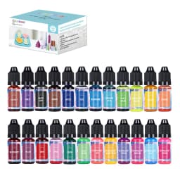 A Set Ink Alcohol Resin Pigment Sleeve Candle Dye Pigment Liquid Colorant Dye Ink Diffusion For UV Epoxy DIY Jewelry Handicrafts