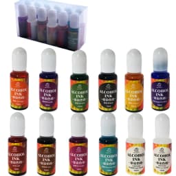 A Set Ink Alcohol Resin Pigment Sleeve Candle Dye Pigment Liquid Colorant Dye Ink Diffusion For UV Epoxy DIY Jewelry Handicrafts