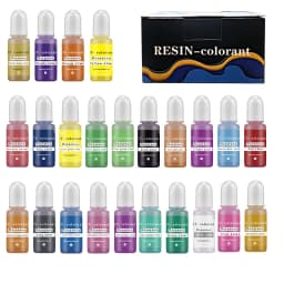 A Set Ink Alcohol Resin Pigment Sleeve Candle Dye Pigment Liquid Colorant Dye Ink Diffusion For UV Epoxy DIY Jewelry Handicrafts