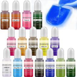 A Set Ink Alcohol Resin Pigment Sleeve Candle Dye Pigment Liquid Colorant Dye Ink Diffusion For UV Epoxy DIY Jewelry Handicrafts