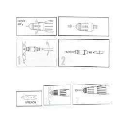 Wrench for STRONG 210 Marathon Nail Polish Drill Pen 102L 105L Electric Nails Drill Tool Nail Art Supplies Accessories