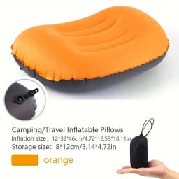 Camping Pillow with Ultralight Inflatable Pillow for Neck Lumbar Support Upgrade Backpacking Pillow