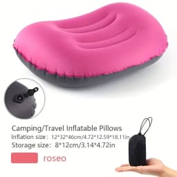 Camping Pillow with Ultralight Inflatable Pillow for Neck Lumbar Support Upgrade Backpacking Pillow