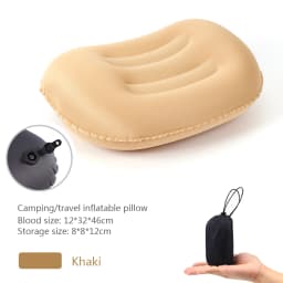 Camping Pillow with Ultralight Inflatable Pillow for Neck Lumbar Support Upgrade Backpacking Pillow