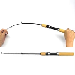 WEIHE  0.6m 0.8m 1m Fishing Tackle Carbon Mini Winter Ice Fishing Shrimp Rod