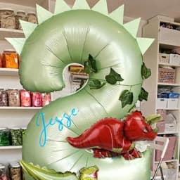 29pcs Dinosaur Theme Balloons 40inch Green Digital Birthday Balloon Baby Shower birthday party Jungle Dinosaur Decoration