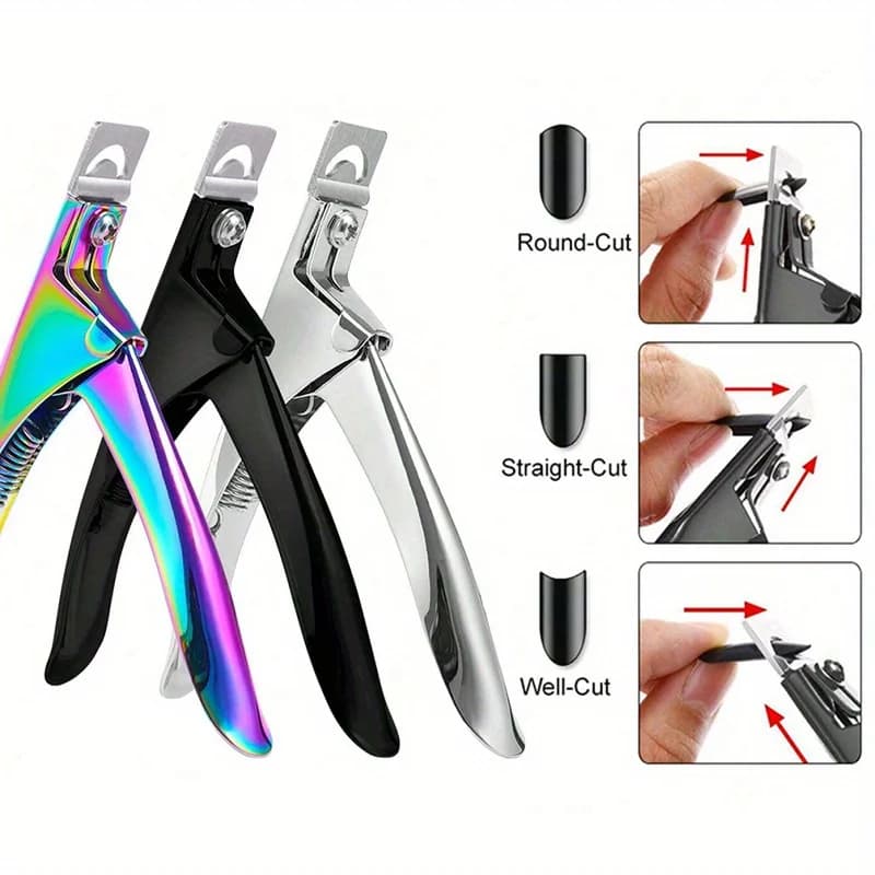 1Pcs Stainless Steel U-Shape Nail Clipper Precision Toenail Clipper Manicure Pedicure Clipper Nail Cutter