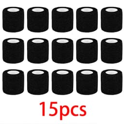 5/10/15/20 Black Tattoo Grip Bandage Cover Wraps Tapes Nonwoven Waterproof Self Adhesive Finger Protection Tattoo Accessories