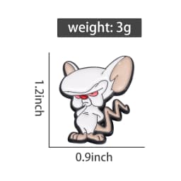 Cartoon Anime Mouse Brooch Enamel Pins Creative Classic Comedy Animation Brooches Lapel Pin Backpack Clothes Accessory Jewelry