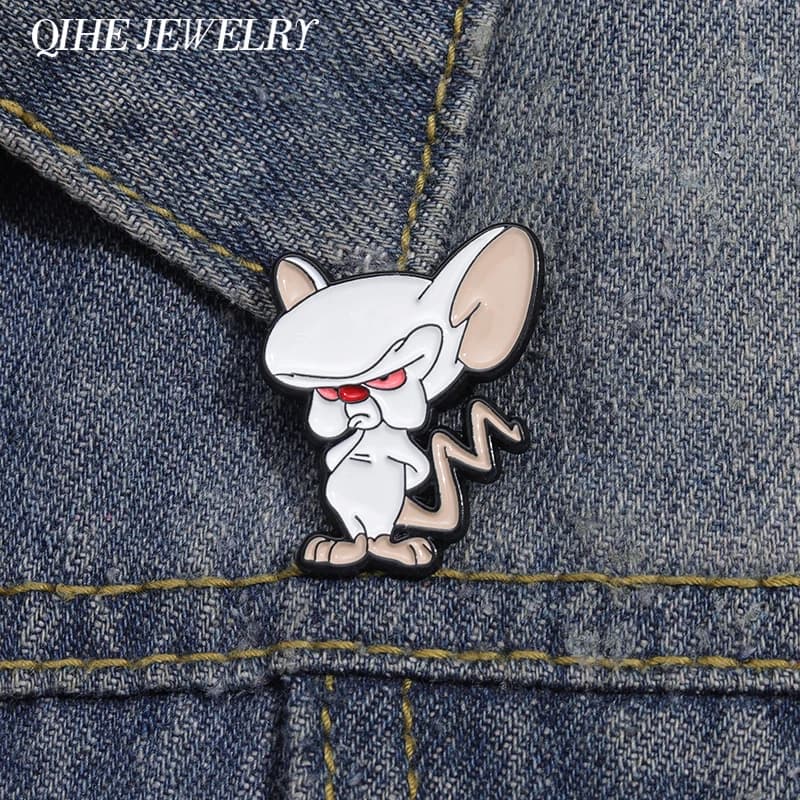 Cartoon Anime Mouse Brooch Enamel Pins Creative Classic Comedy Animation Brooches Lapel Pin Backpack Clothes Accessory Jewelry