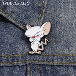 Cartoon Anime Mouse Brooch Enamel Pins Creative Classic Comedy Animation Brooches Lapel Pin Backpack Clothes Accessory Jewelry