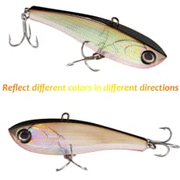 GOBAIT VIBRATION High Pitch VIB 10g 17g 34.5g Sinking Pencil Lure Long Casting Fishing Bass Pesca Swimbait Hook Silicone Bait