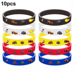 Racing Monster Truck Birthday Party Supplies Tableware Gift Bag Keychain Temporary Tattoos Stickers Balloon Slap Bracelets
