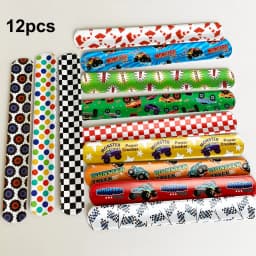 Racing Monster Truck Birthday Party Supplies Tableware Gift Bag Keychain Temporary Tattoos Stickers Balloon Slap Bracelets