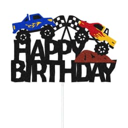 Racing Monster Truck Birthday Party Supplies Tableware Gift Bag Keychain Temporary Tattoos Stickers Balloon Slap Bracelets