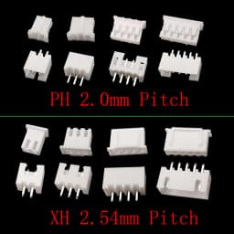 1Box JST SH 1.0 / 1.25mm / PH 2.0 / SM/SYP/XH 2.54mm / VH 3.96mm Pitch Terminal Kit Male Female Housing Pin Header JST Connector