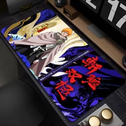 Ichigo Bleach Kurosaki Deskmat Black Rubber Keyboard Laptop Office Mousepad Gamer Gaming Large Mouse Pad 100x50 Extended Carpet