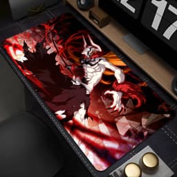 Ichigo Bleach Kurosaki Deskmat Black Rubber Keyboard Laptop Office Mousepad Gamer Gaming Large Mouse Pad 100x50 Extended Carpet