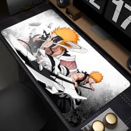 Ichigo Bleach Kurosaki Deskmat Black Rubber Keyboard Laptop Office Mousepad Gamer Gaming Large Mouse Pad 100x50 Extended Carpet