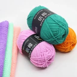 4ply 50g Set Milk Cotton Yarn for Knitting Needlework Dyed Lanas Crochet Craft Sweater Hat Dolls Cost-Effective