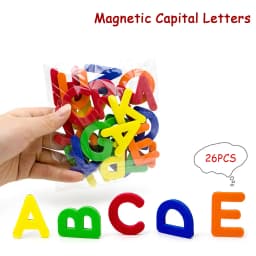 Magnetic Letters Numbers Alphabet ABC 123 Fridge Magnets Plastic Educational Preschool Learning Toy Set Uppercase Lowercase Math