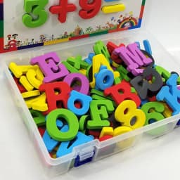 Magnetic Letters Numbers Alphabet ABC 123 Fridge Magnets Plastic Educational Preschool Learning Toy Set Uppercase Lowercase Math