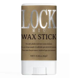 LOCKMIO Wax Stick Natural Coconut Oil Moisturizes Soften Smoothing Styling Flyaway Hair Edge Control Strong Hold Long Lasting