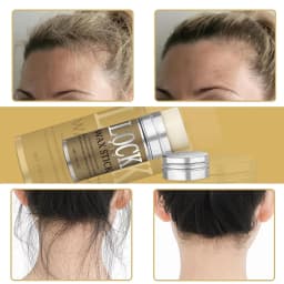 LOCKMIO Wax Stick Natural Coconut Oil Moisturizes Soften Smoothing Styling Flyaway Hair Edge Control Strong Hold Long Lasting