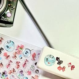 Goldfish Crystal Drop Adhesive Sticker, Ins Transparent Cute 3d Handbook IPad Mobile Phone Decoration DIY Sticker