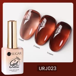 UR SUGAR 15ml Champagne Gold Sliver Reflective Glitter Gel Nail Polish Varnish Semi Permanent Soak Off UV Gel For Manicure Art