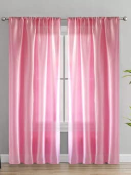 1pc Solid Color Contemporary Simple Sheer Curtain, Lightweight Semi-Transparent Partition Curtain, Curtains for Living Room
