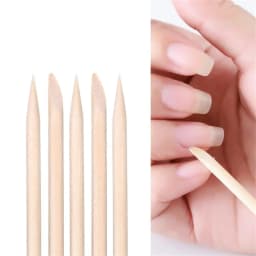 100Pcs Orange Wood Sticks for Nails Double Sided Cuticle Pusher Remover Nail Art Manicure Pedicure Tool for Manicure Pedicure