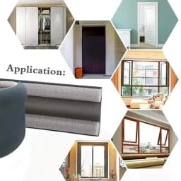 Dedicated Door Bottom Sealing Strip Under Door Draft Stopper Wind Noise Acustic Foam Blocker Insects Door Stopper Holder