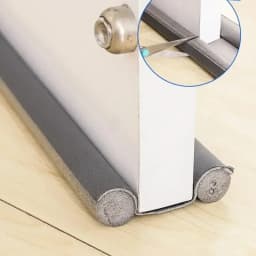 Dedicated Door Bottom Sealing Strip Under Door Draft Stopper Wind Noise Acustic Foam Blocker Insects Door Stopper Holder