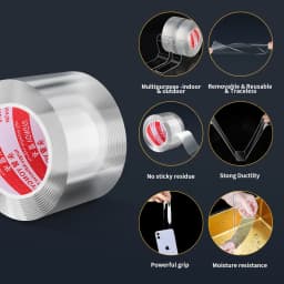 Ultra-strong Nano Double-Sided Tape High Adhesion Transparent Automotive Decoration Fixed Ornaments Gift Heavy-duty Sticky